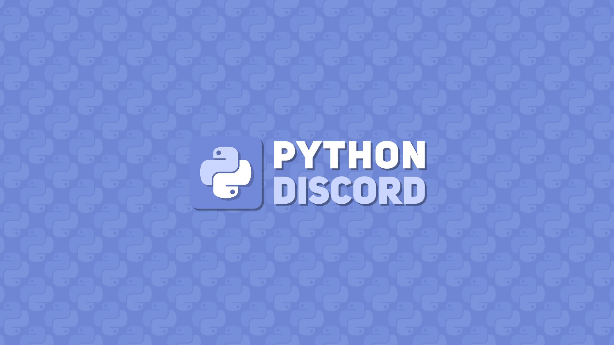 Discovery splash banner for Python Discord server