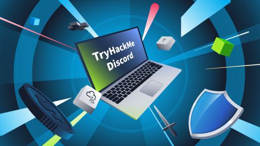 Discovery splash banner for TryHackMe Discord server