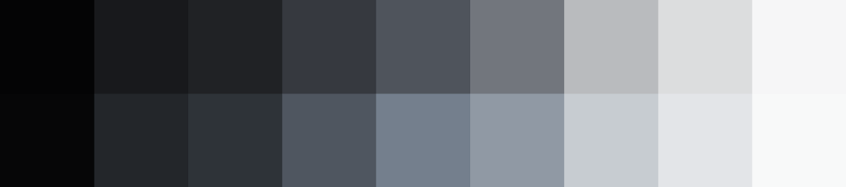 Discord’s primary palettes for both dark and light themes.